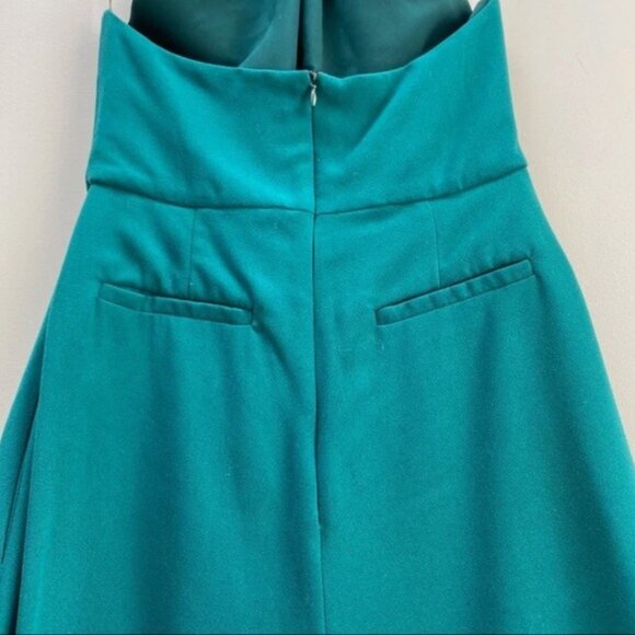NICHOLAS Halter Split Jumpsuit in Green Women Size 4 - Picture 5 of 6